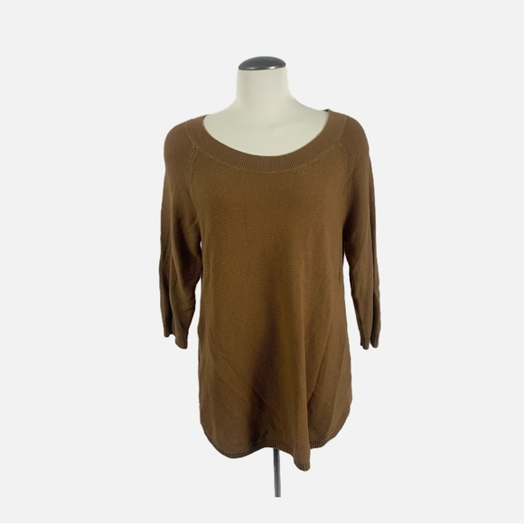 🤎 Reitmans Brown 100% Cotton Knit Sweater | Size XXL 🤎 - Picture 3 of 7
